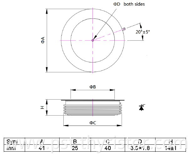 Fast Control Thyristor Scr DCR604